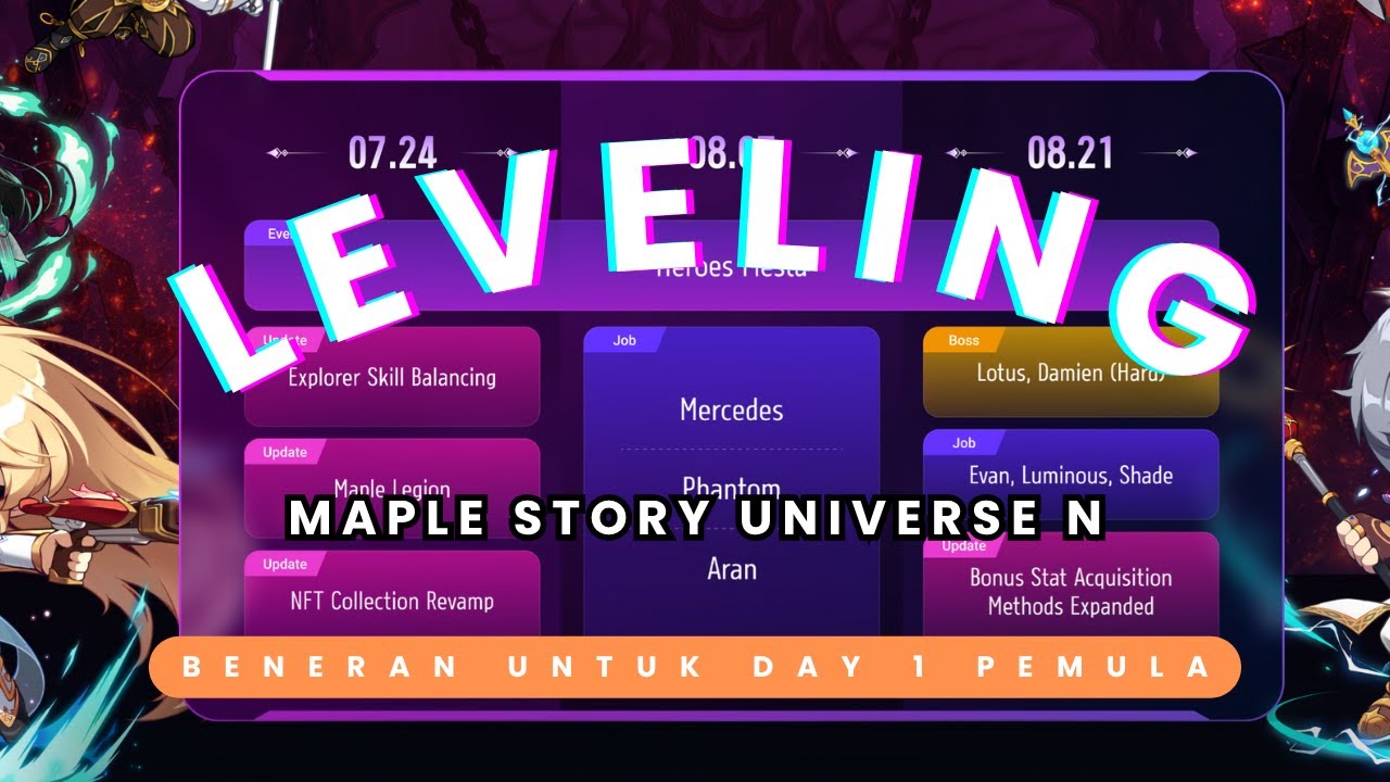 LEVELING PEMULA BENERAN MAPLESTORY N UNIVERSE