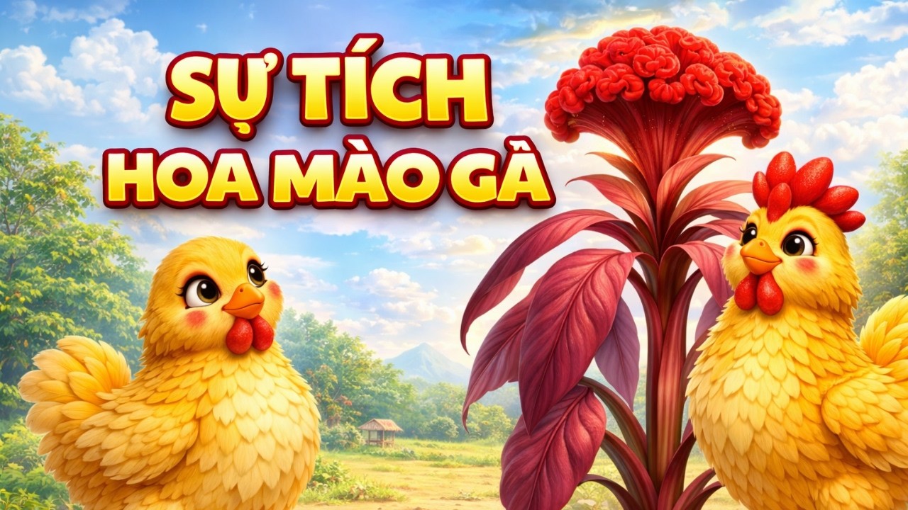 Sự Tích Hoa Mào Gà | Truyện Dân Gian Việt Nam | Hoạt Hình 3D 4K