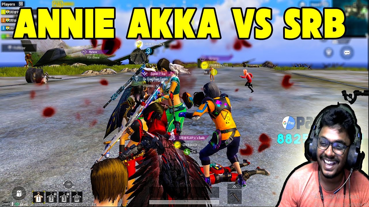 SRB Vs Annie Akka - Kathariyae Saga Adichutaanunga ... #PubgMobile #PassionOfGaming #SRBzeus