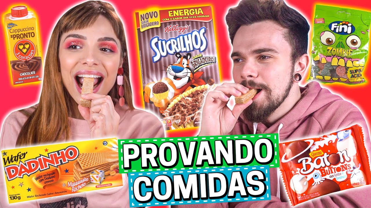 PROVANDO NOVIS do MERCADO | BOTÃO DE BATOM, WAFER DADINHO, NOVO SUCRILHOS DE BRIGADEIRO