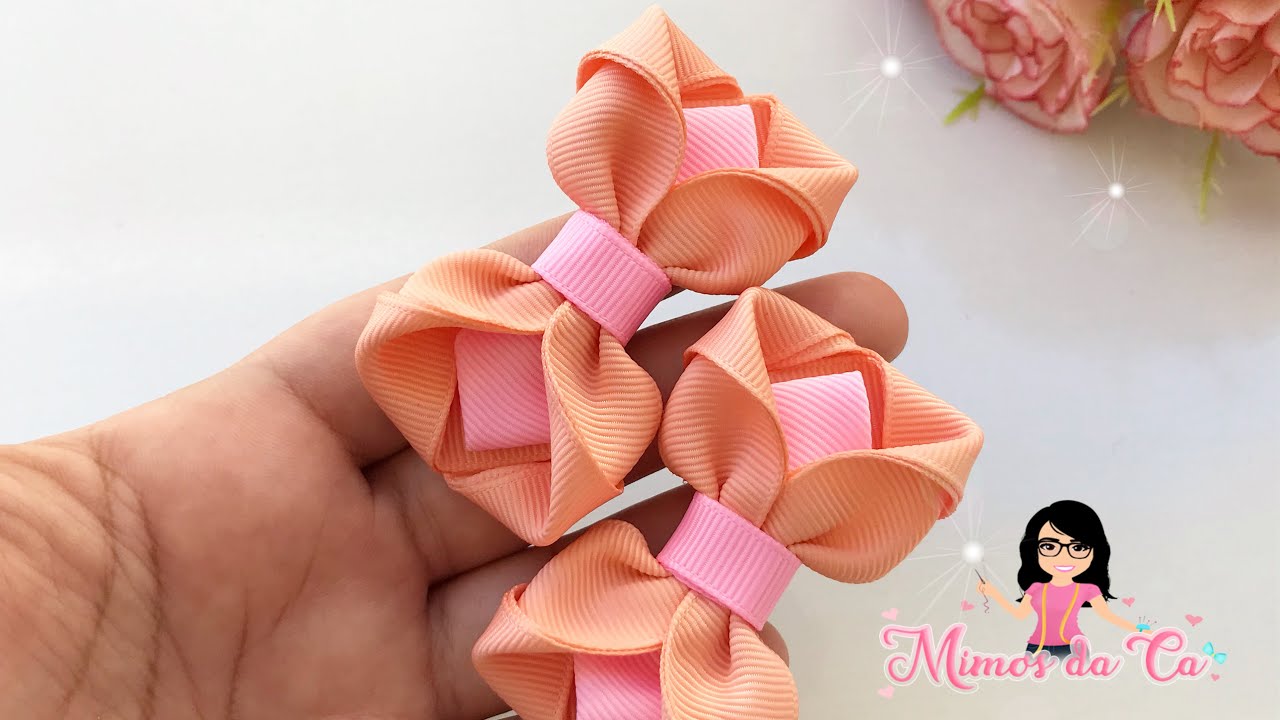 Laço Monique/ Fita número 5/ PAP/ DIY