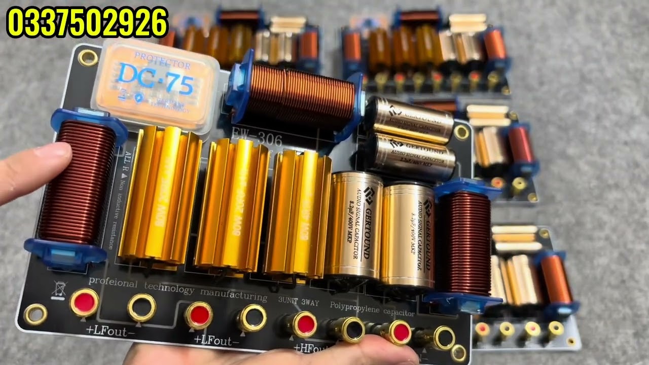 Phân Tần Full Đôi Đánh Cấu Hình 2 Bass, 1 Trép Công Suất Lớn