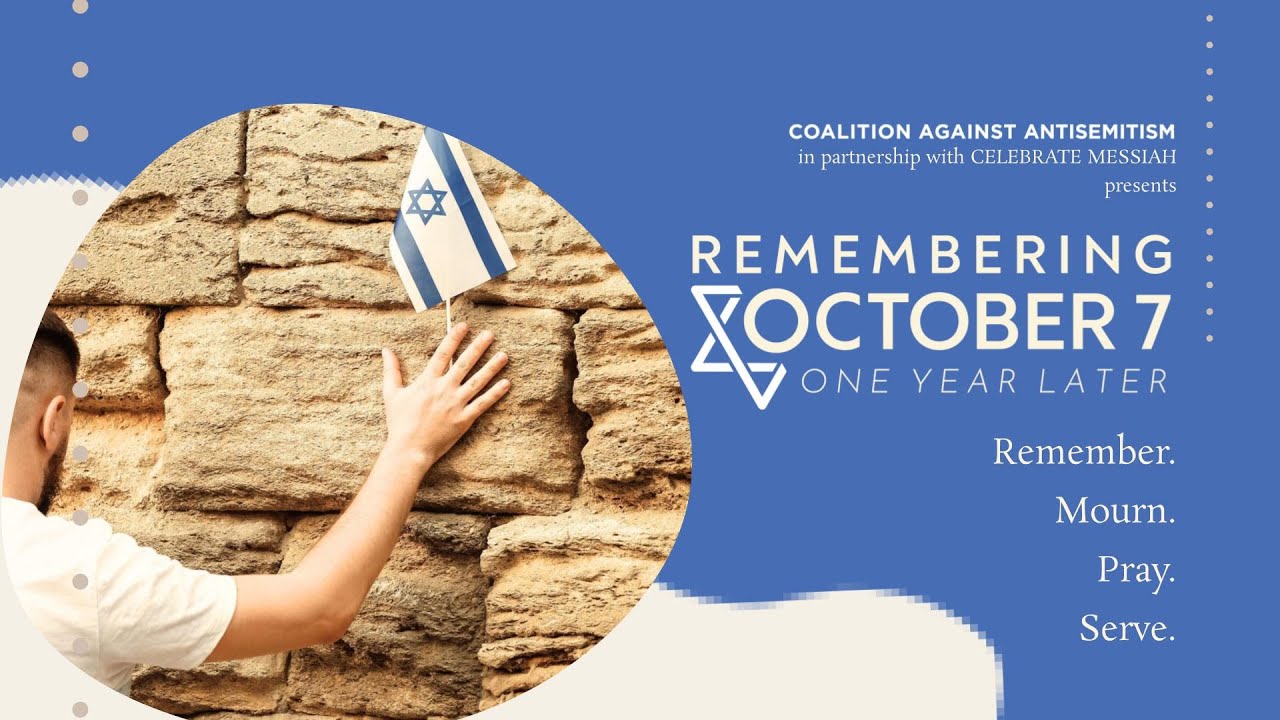 'Remembering October 7 One Year Later' service - 7pm Monday 7th October 2024