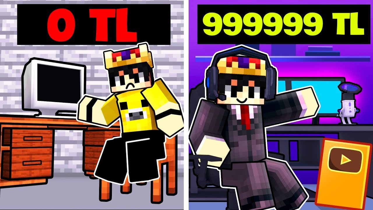 VİDEO ÇEKEREK MİLYONER OLDUM! | Minecraft