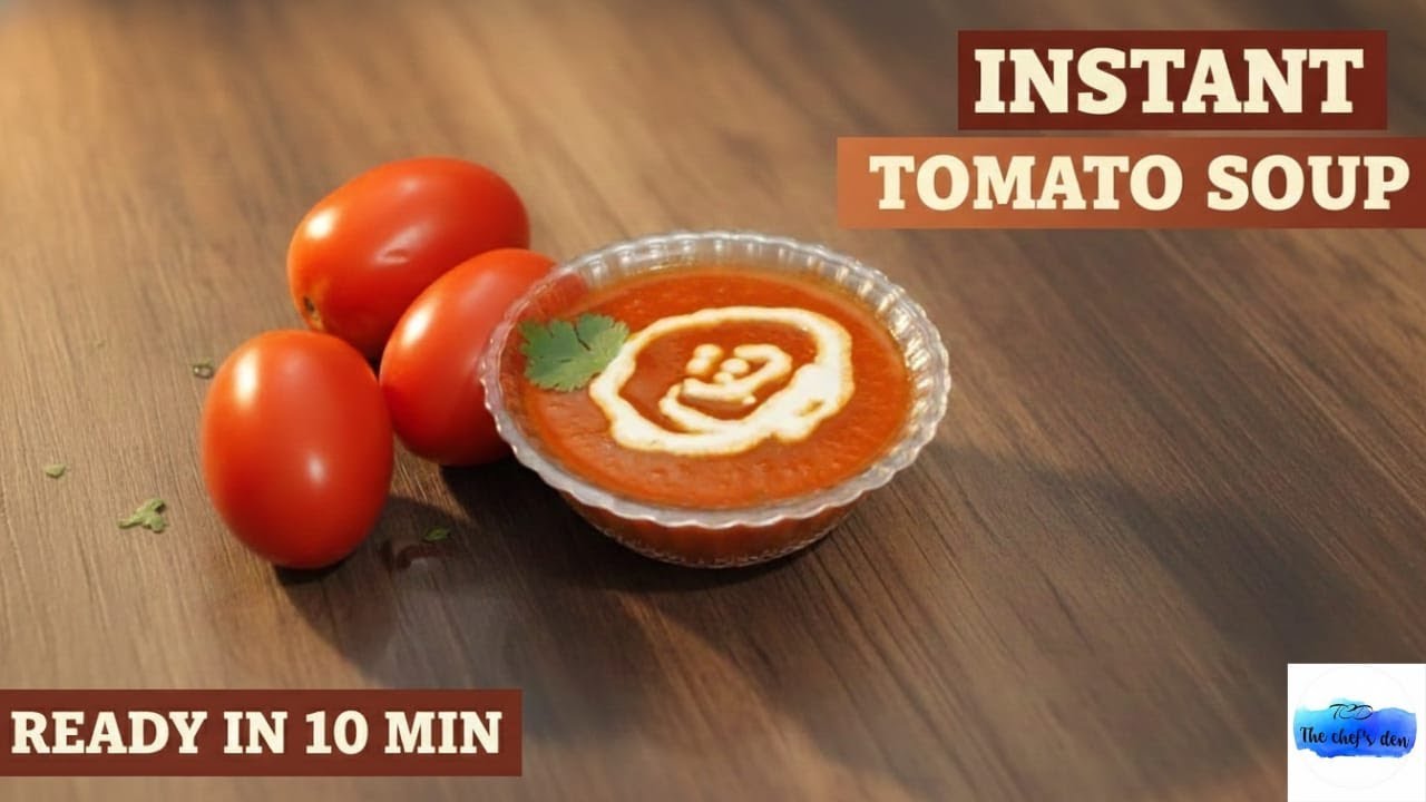 Instant Tomato Soup | 10 Minutes | Beginner & Bachelor Friendly