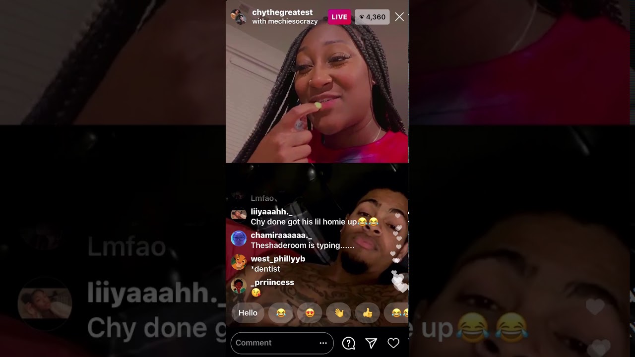 Chythegreatest & Mechiesocrazy Flirts on Live their secret was exposed 😱