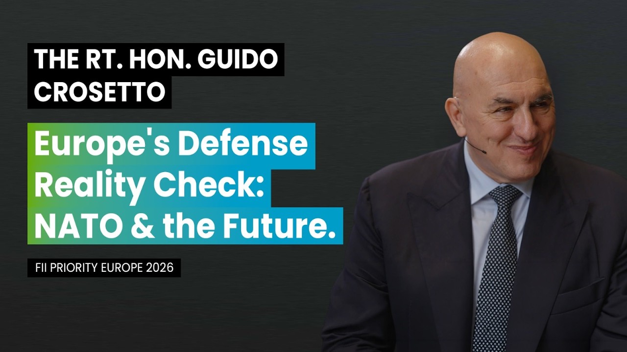 The Rt. Hon. Guido Crosetto, Minister of Defence for the Republic of Italy | Leaders Talk