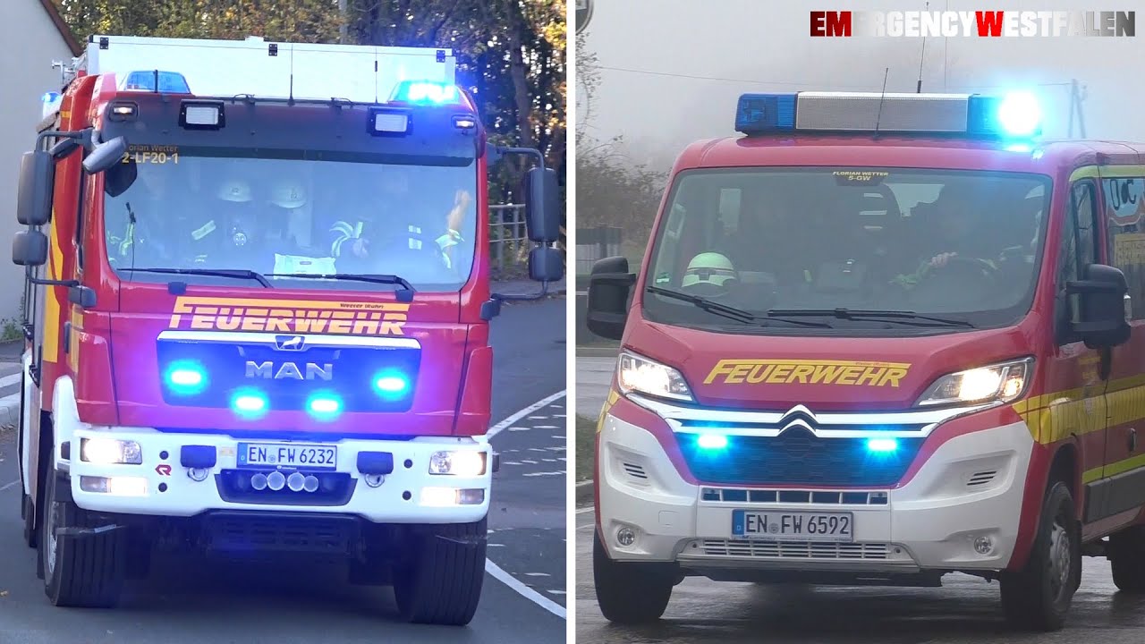 [FF Wetter (Ruhr) 🚒] - LF 20 LG Grundsch&ouml;ttel & GW LG Esborn zu unterschiedlichen Eins&auml;tzen