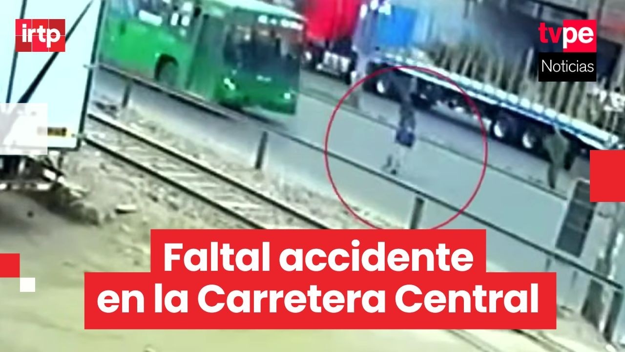 Ate: hombre muere atropellado por bus al intentar cruzar la Carretera Central