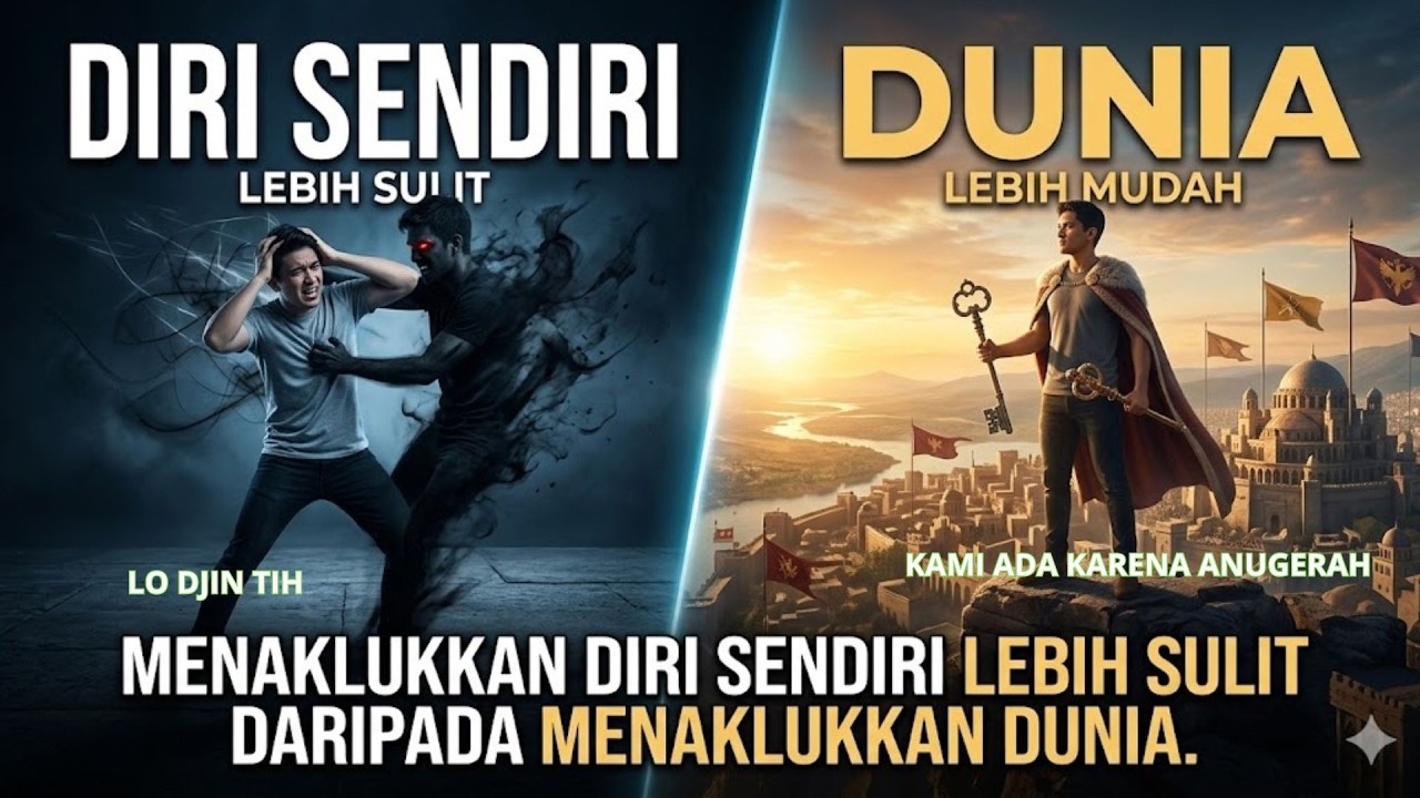 MENAKLUKKAN DIRI SENDIRI LEBIH SULIT DARIPADA MENAKLUKKAN DUNIA.