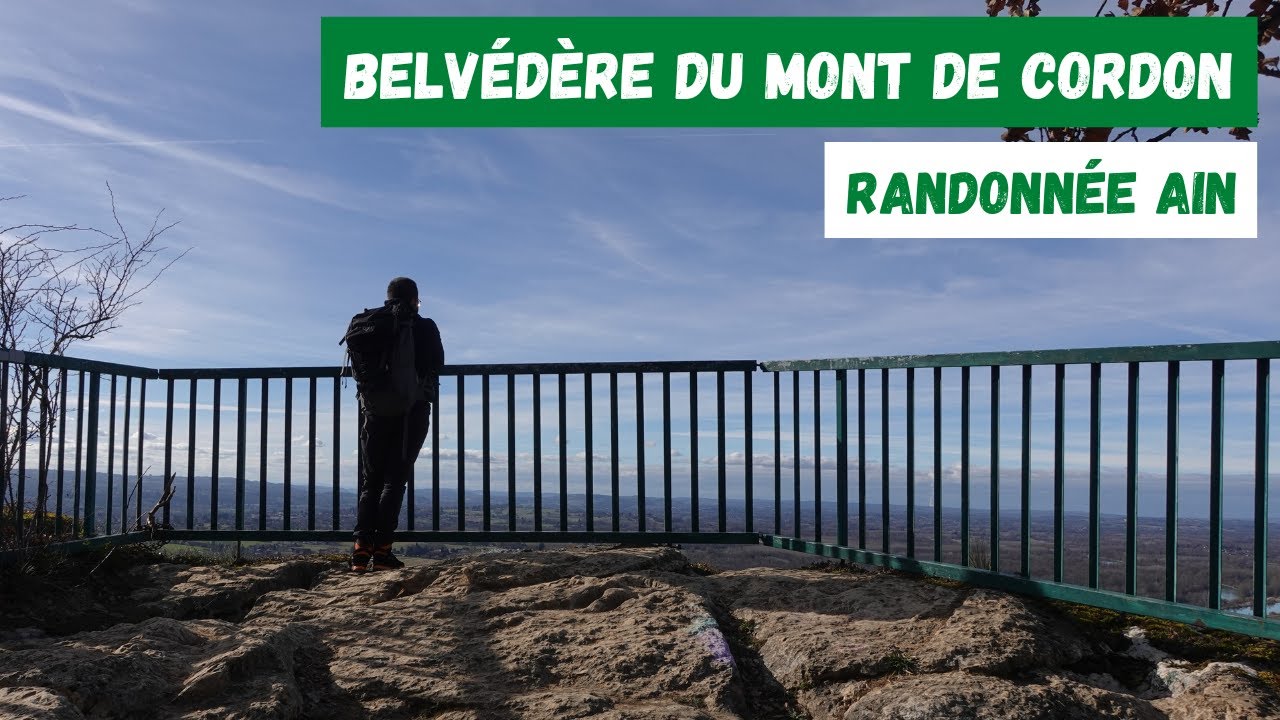 Belvédère du Mont de Cordon et vues sur le Rhône - Randonnée Ain (10 mars 2022)