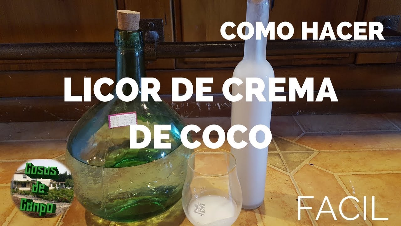 Como hacer Licor de crema de Coco. FACIL!!