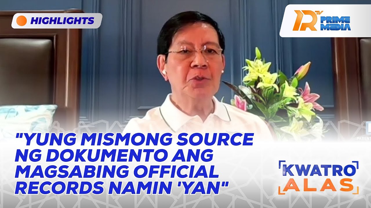 Sen. Ping Lacson: Persistent yung Cabral Files na Nilabas ni Cong. Leviste | Kwatro Alas