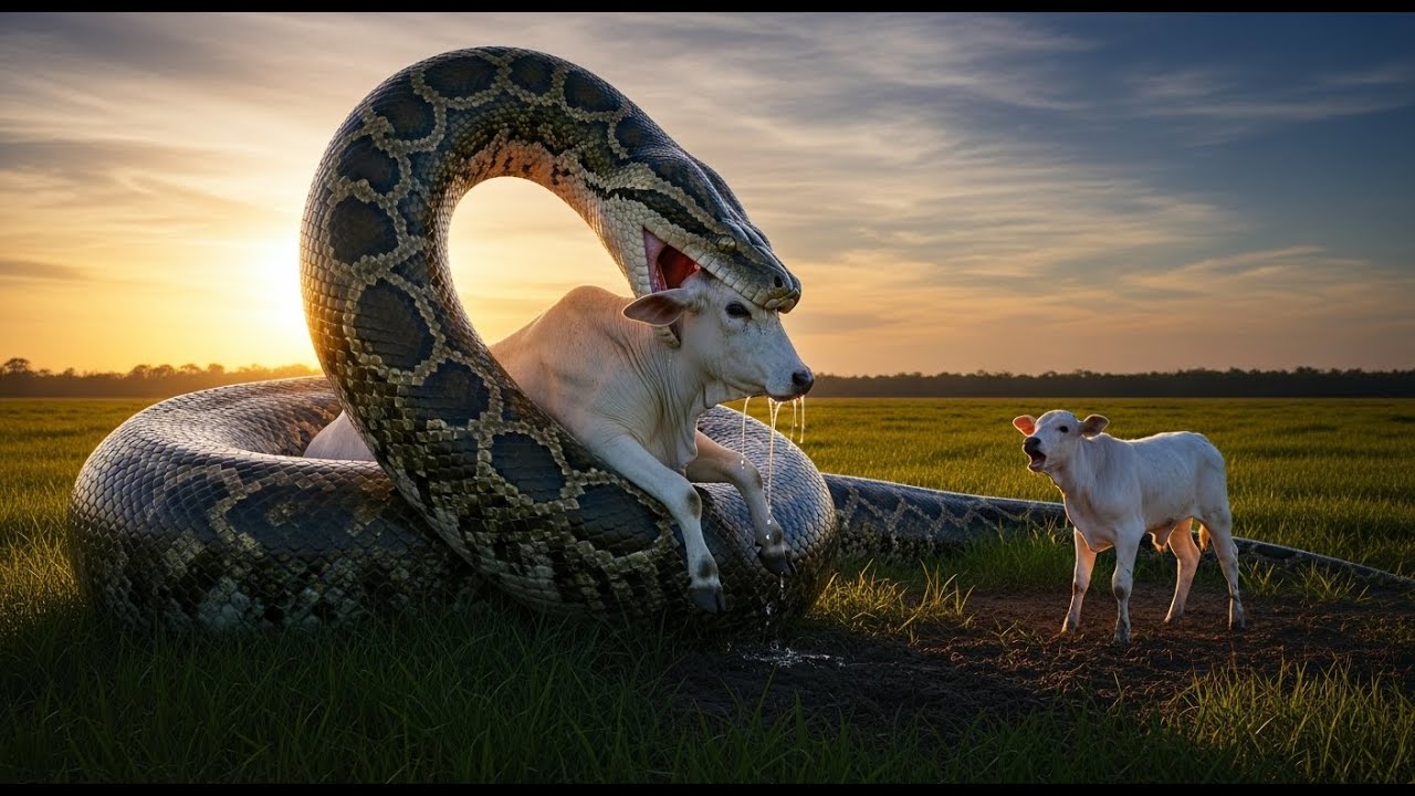 &ldquo;Terrifying Python Attack on Cow | Full Cinematic Wildlife Rescue Story&rdquo;