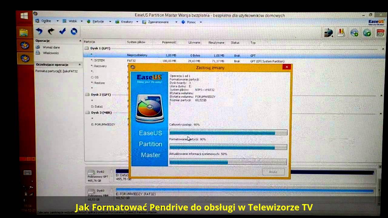 Jak sformatować pendrive USB żeby działał w telewizorze? FAT32 Format | ForumWiedzy