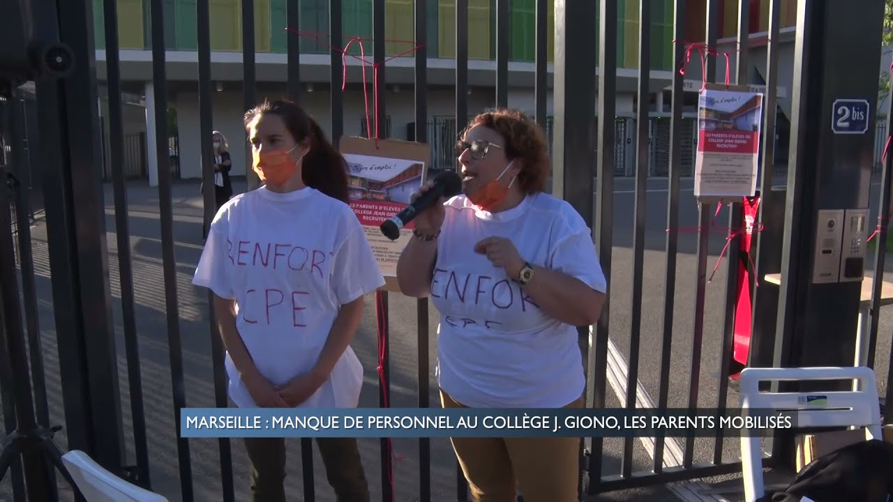 MARSEILLE : Manque de personnel au collège Jean Giono, les parents mobilisés