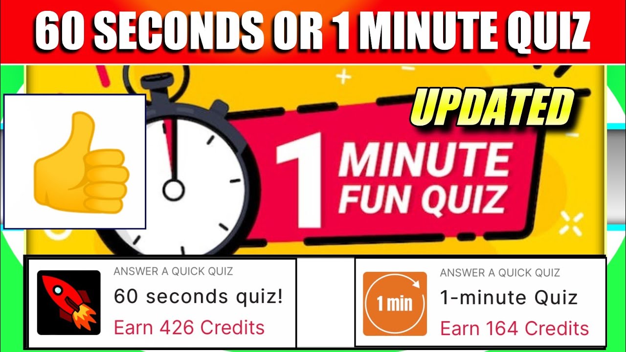 60 Seconds Quiz Answers Score 100% | 1 Minute Quiz answer | Quizfacts