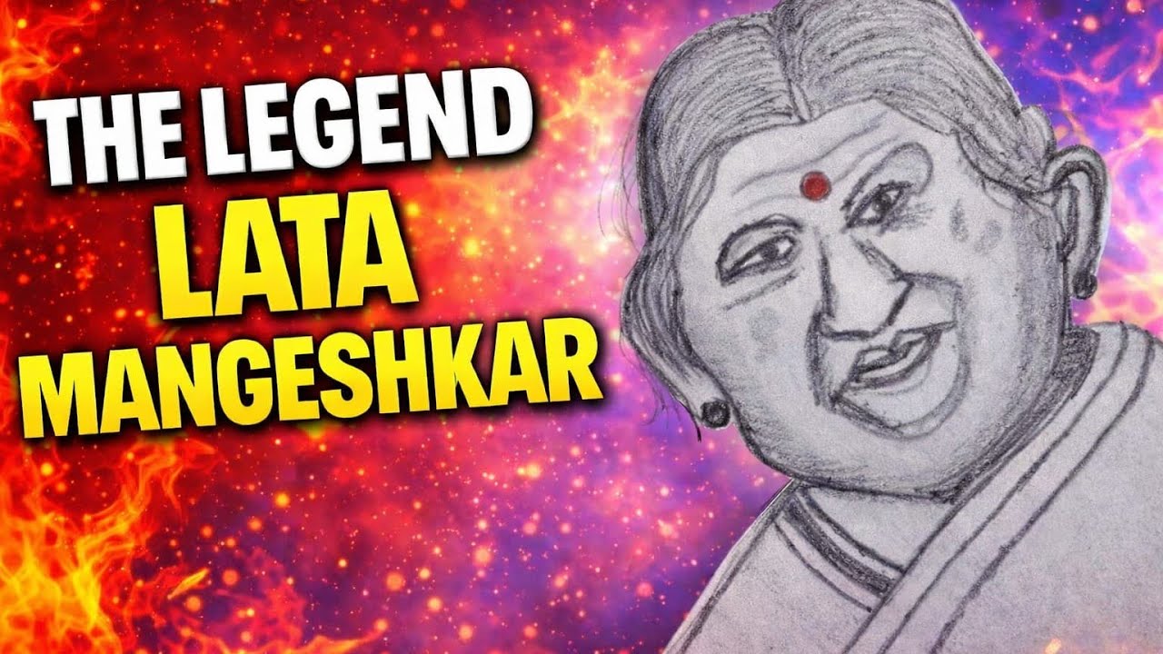 From Blank Page to Legend ✍️✨ | Lata Mangeshkar Portrait Sketch