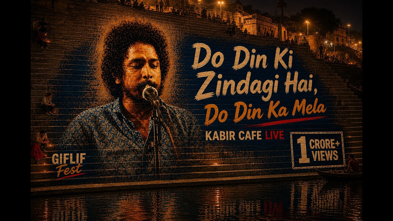 Do Din Ki Zindagi, Do Din ka Mela|Kabir Cafe’s Soulful Stage Moment |GIFLIFFest #GIFLIF #kabir #life