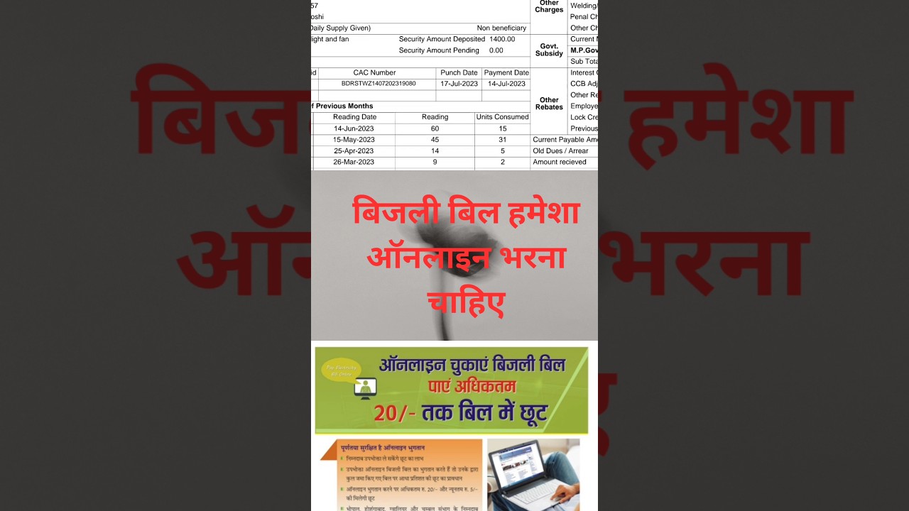 Electricity bill should always be paid online #electricity #bill #payment #shorts