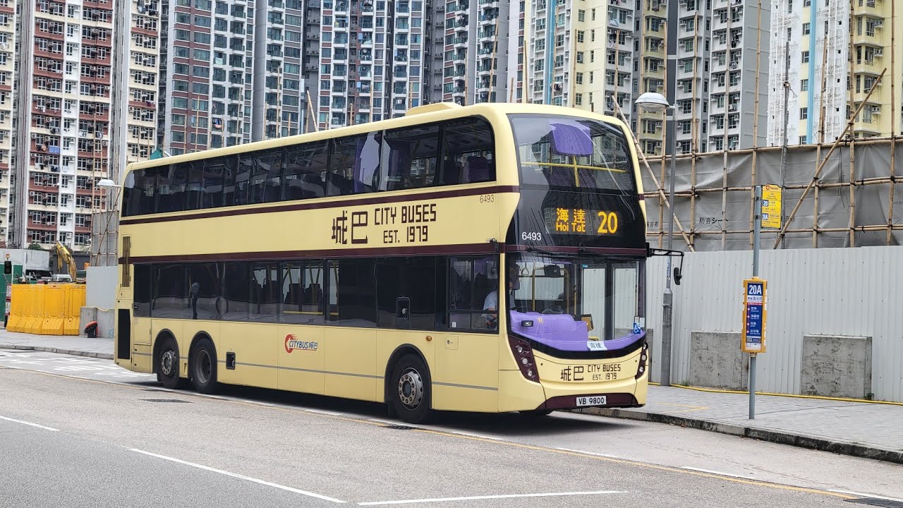 【703】城巴 CTB 20 啟德 (沐安街) Kai Tak (Muk On Street) - 長沙灣 (海達) Cheung Sha Wan (Hoi Tat)【4K60】