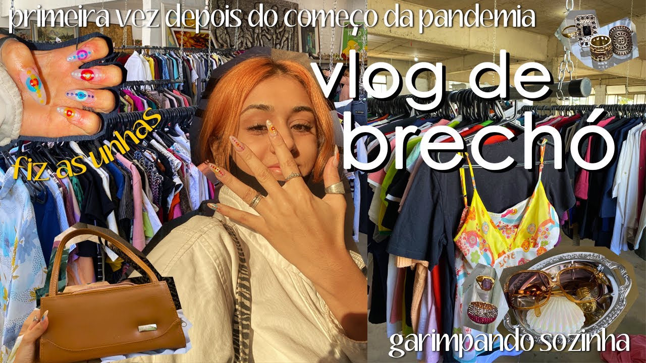 vlog de inverno | fazendo as unhas, indo em brechós & haul de comprinhas!