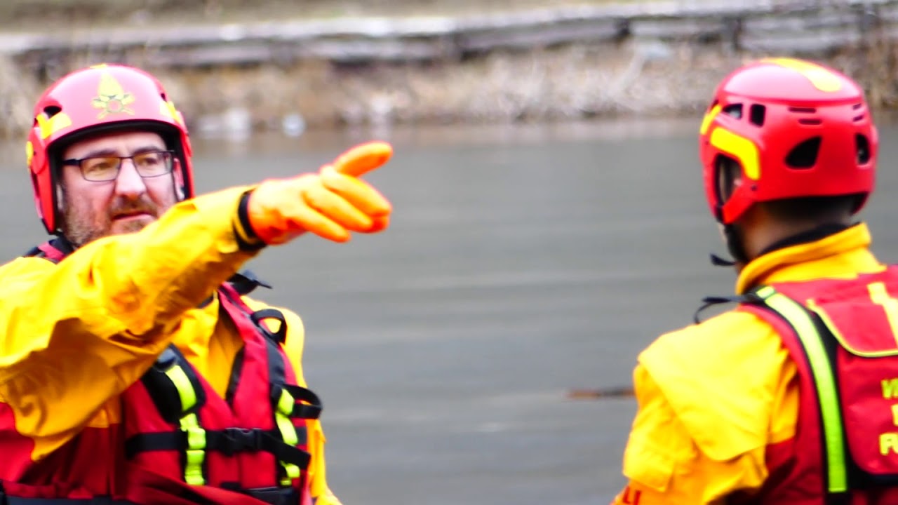 Manovra su lago ghiacciato 2018 Vigili del fuoco Pergine Valsugana
