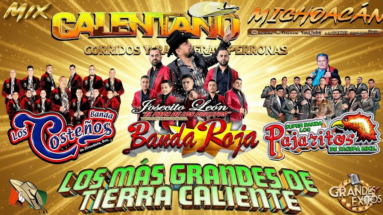 Banda Los Costeños ft Los Pajaritos De Tacupa ft Banda Roja 💥 Calentano Mix - Tierra Caliente