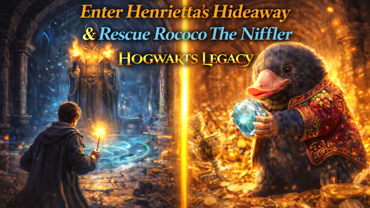 Enter Henrietta’s Hideaway & Rescue Rococo The Niffler | Hogwarts Legacy