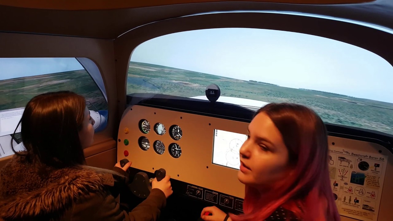 The Flight Simulator at The Discovery Center in Halifax, NS.