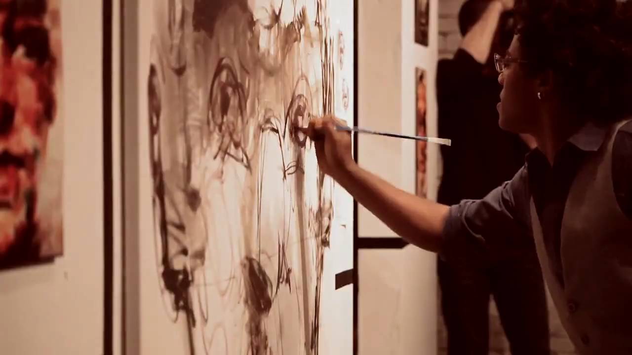 yared nigussu - live painting | raw canvas live