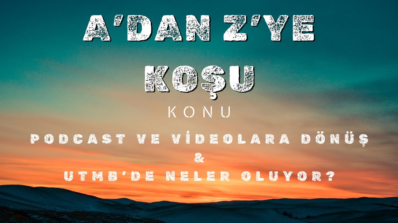Youtube'a Dönüş & UTMB'de neler oluyor. ITRA Ve By UTMB Yarışları S01E01