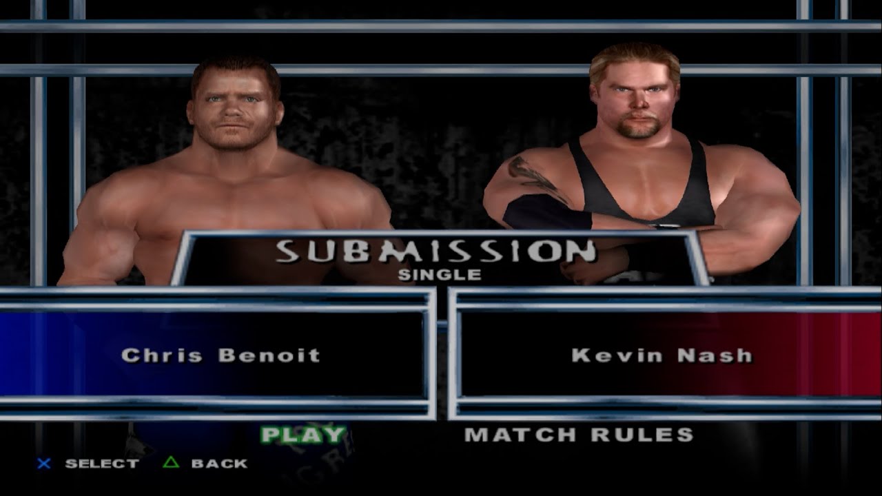 WWE SmackDown! Here Comes the Pain - Chris Benoit VS Kevin Nash (SUBMISSION)