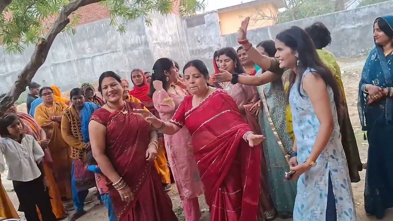 Matkor रस्म me डांस enjoy krte huye sb ak साथ 💚💚//deliy block///💚💚