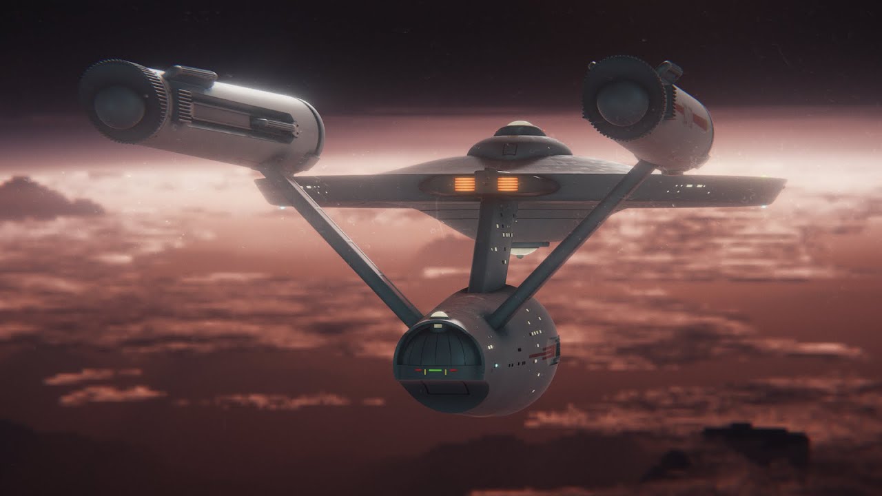 USS Enterprise Cinematic Fly-by (Star Trek Medley by Sam Dillard)
