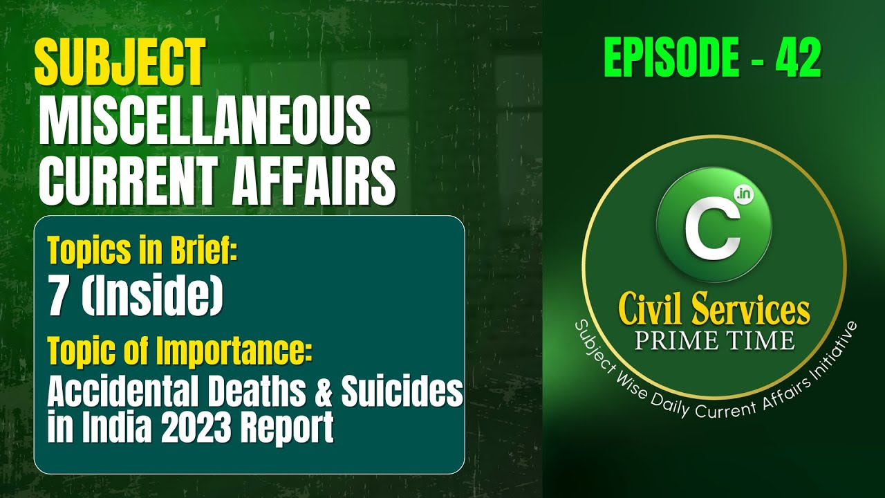 Civil Services Prime Time | Episode - 42 | Miscellaneous Current Affairs | CivicCentre IAS