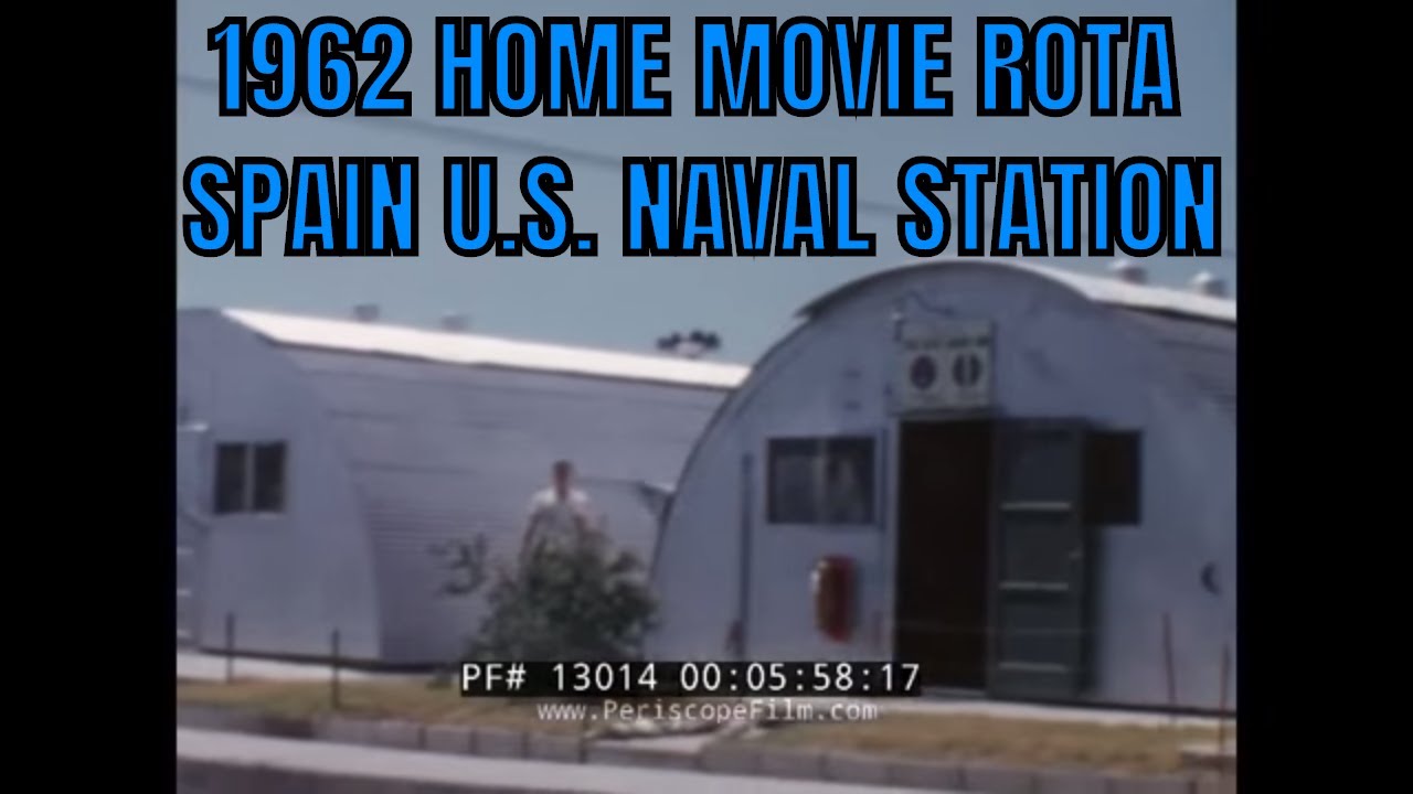 1962 HOME MOVIE   ROTA  SPAIN  U.S. NAVAL STATION  13014