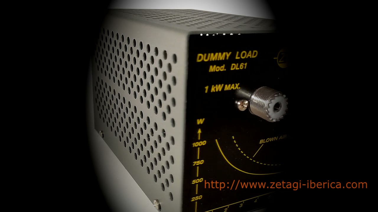 Zetagi DL61 carga ficticia  50 ohm  -   1KW   - 0-500 MHZ