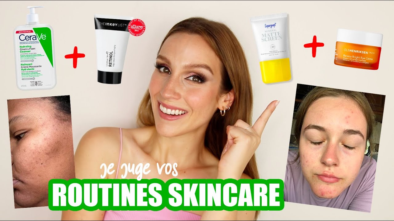 JE JUGE vos routines de soins (et les corrige) ! 🫧🧴#acné #taches #rétinol