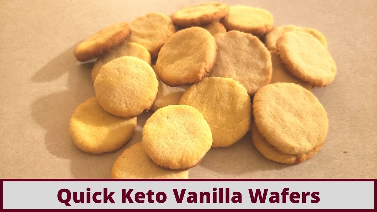 Simple And Delicious Crispy Keto Vanilla Wafer Cookies (Nut Free And Gluten Free)