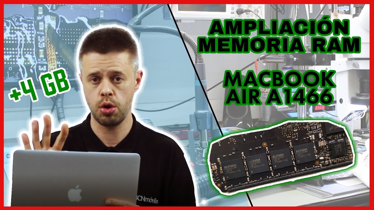 ¡OS MUESTRO MI LABORATORIO!...¿CÓMO AMPLIAR LA MEMORIA RAM AL MACBOOK AIR (A1466)?