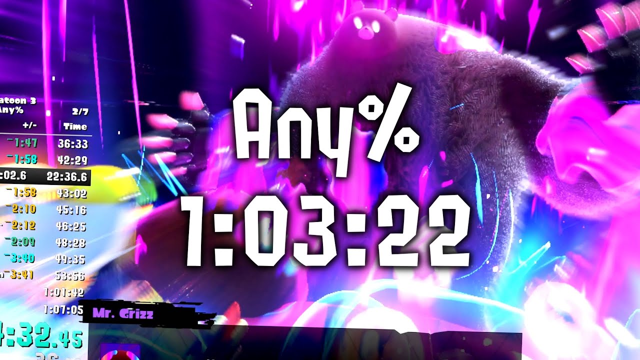 Splatoon 3: Any% in 