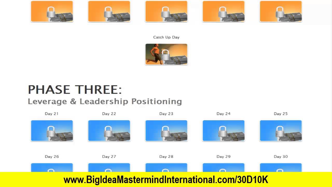 30 Days $10K Challenge Vick Strizheus Big Idea Mastermind