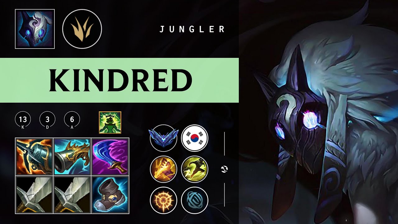 Kindred Jungle vs Diana - KR Diamond Patch 26.02