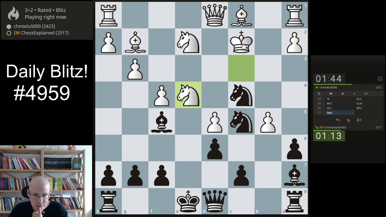 Blitz Chess #4959 vs chmielu5000 English Opening Black
