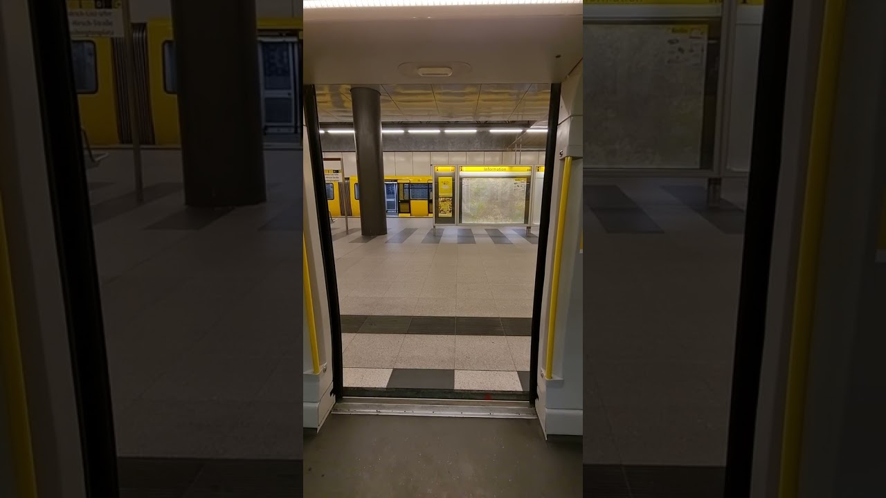 Türschließung BVG H (5001-6) am Berliner Hbf (von innen)