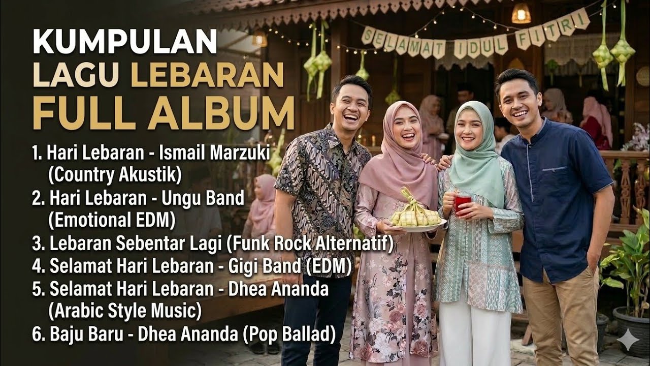 LAGU LEBARAN FULL ALBUM -  KUMPULAN LAGU COVER IDUL FITRI POPULER INDONESIA (VERSI COVER)