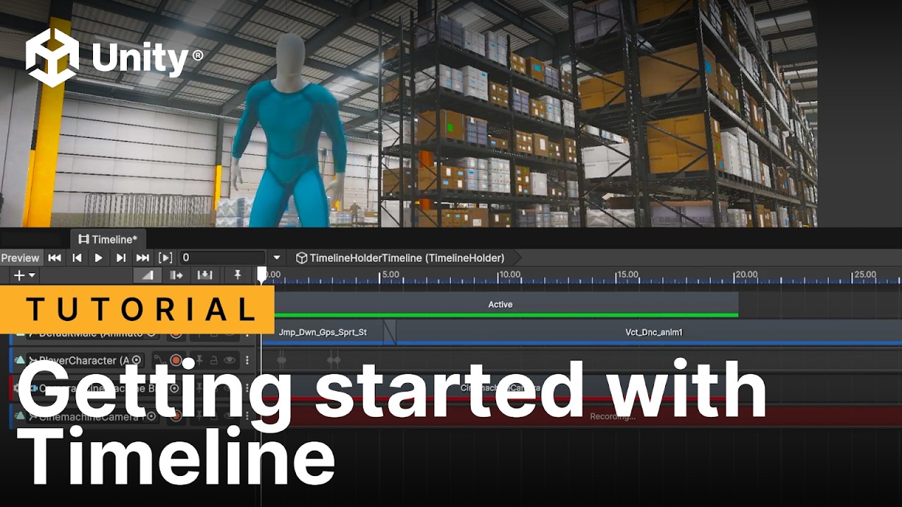 Видеоурок по Unity: Начало работы с временной шкалой.