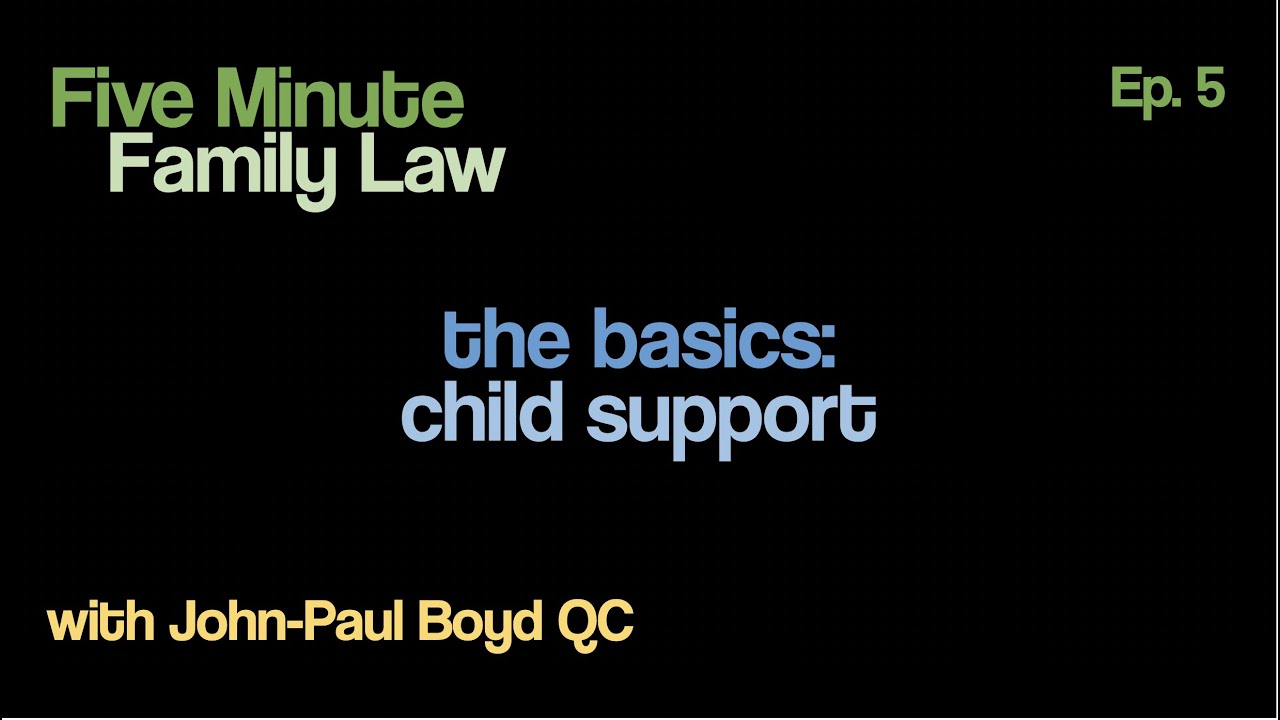 FMFL05 - The Basics: Child Support
