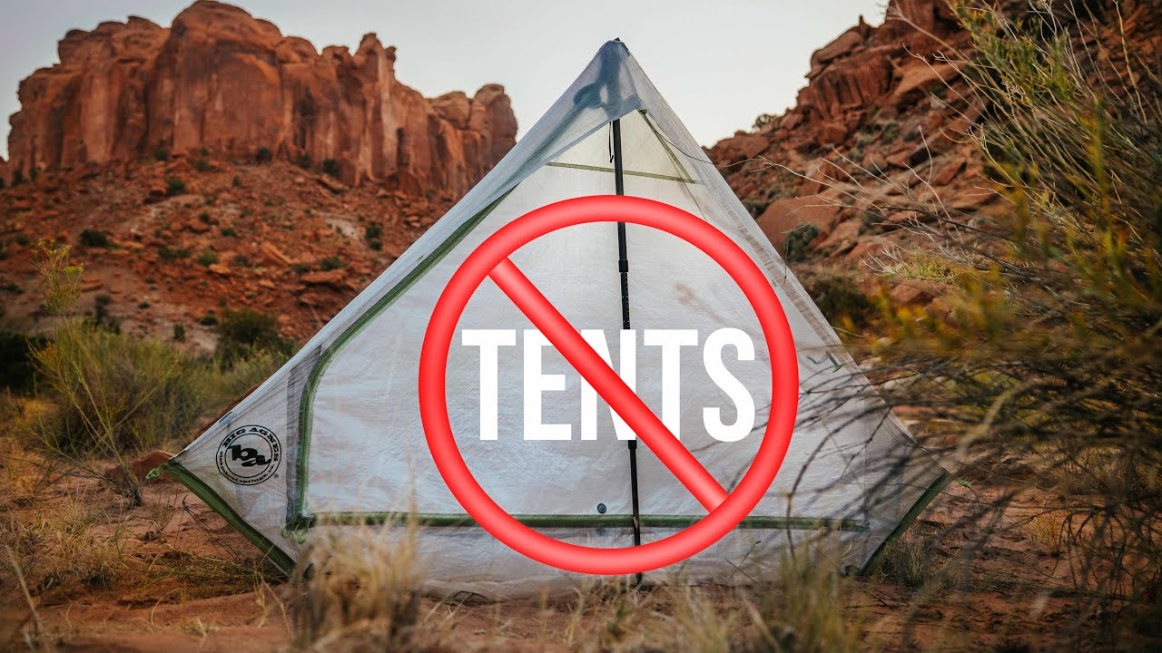 How to set up a tent when terrain is terrible - SAND SUCKS
